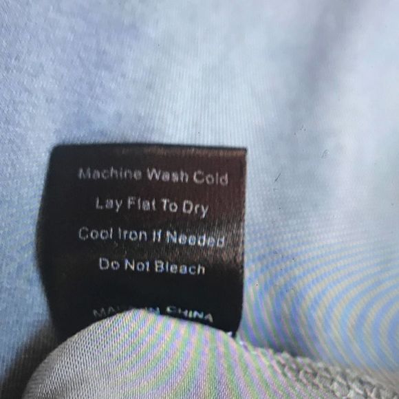 POL Boho Blue Embroidered Top, Medium (runs large) - Picture 7 of 10